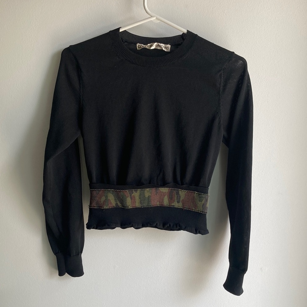 Rare vintage Y2k 2000 Comme Des Garçon Camouflage Tape top.